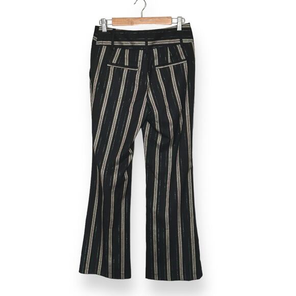 NEW w/Tags URBAN OUTFITTERS Boho Flare Pants Metallic Striped Green Accent 4 - Picture 3 of 12